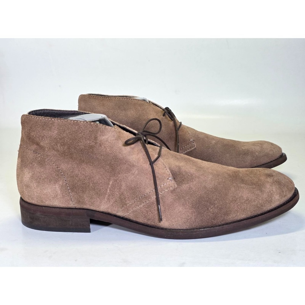 Aldo Men's Chukka Boots Size 10 EU 43 Brown Tan Suede Casual Lace Up Dress Shoes
